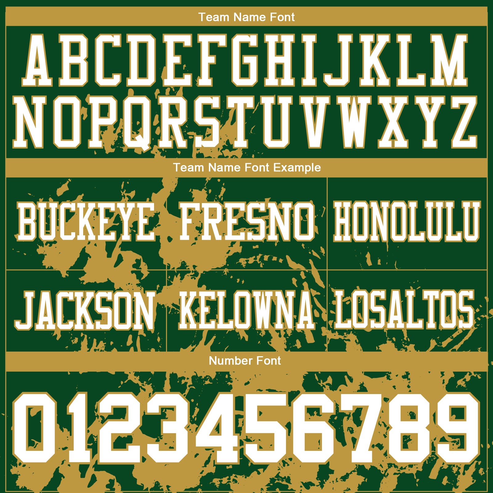 Custom Green White-Old Gold 3D Pattern Splash Authentic Football Jersey