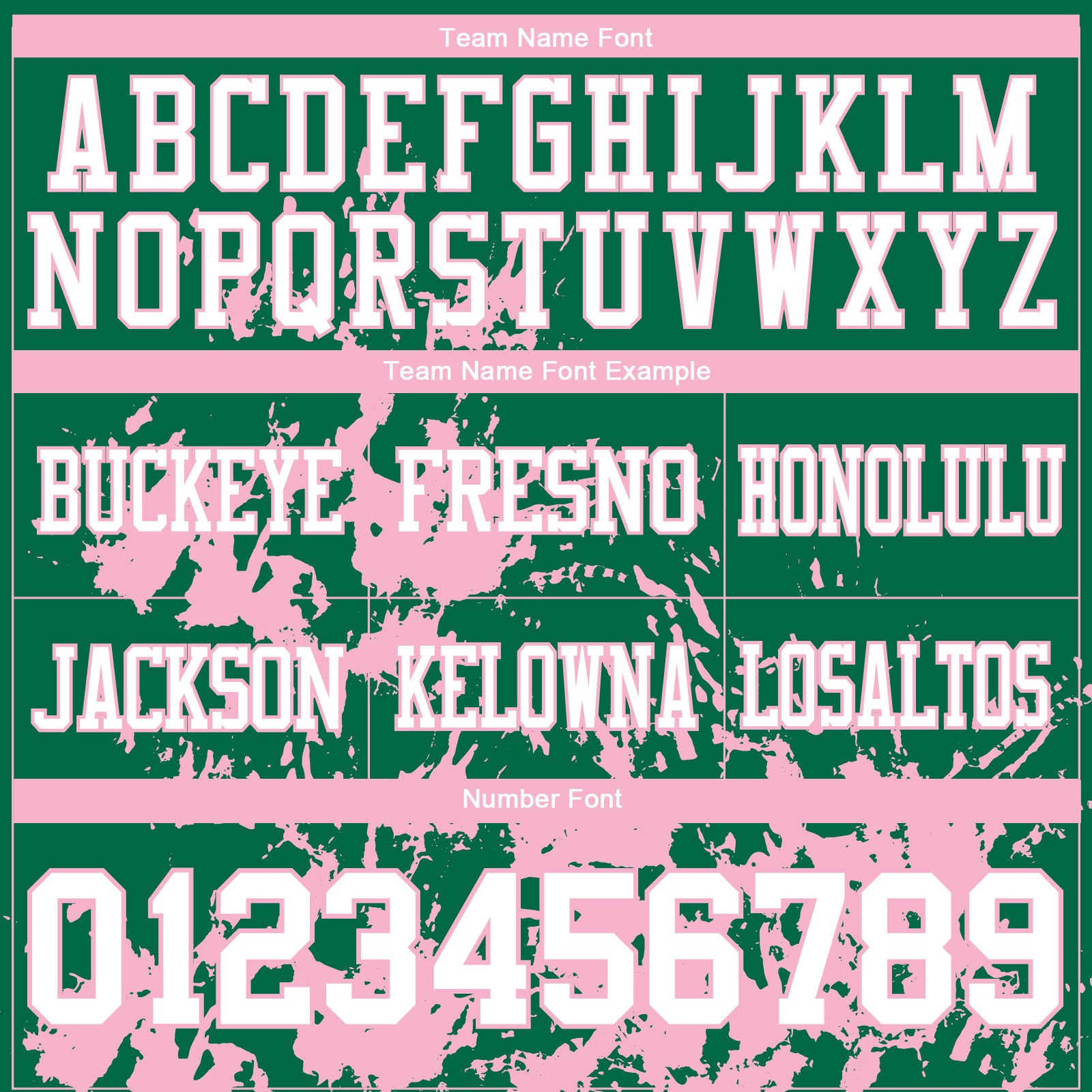 Custom Kelly Green White-Light Pink 3D Pattern Splash Authentic Football Jersey