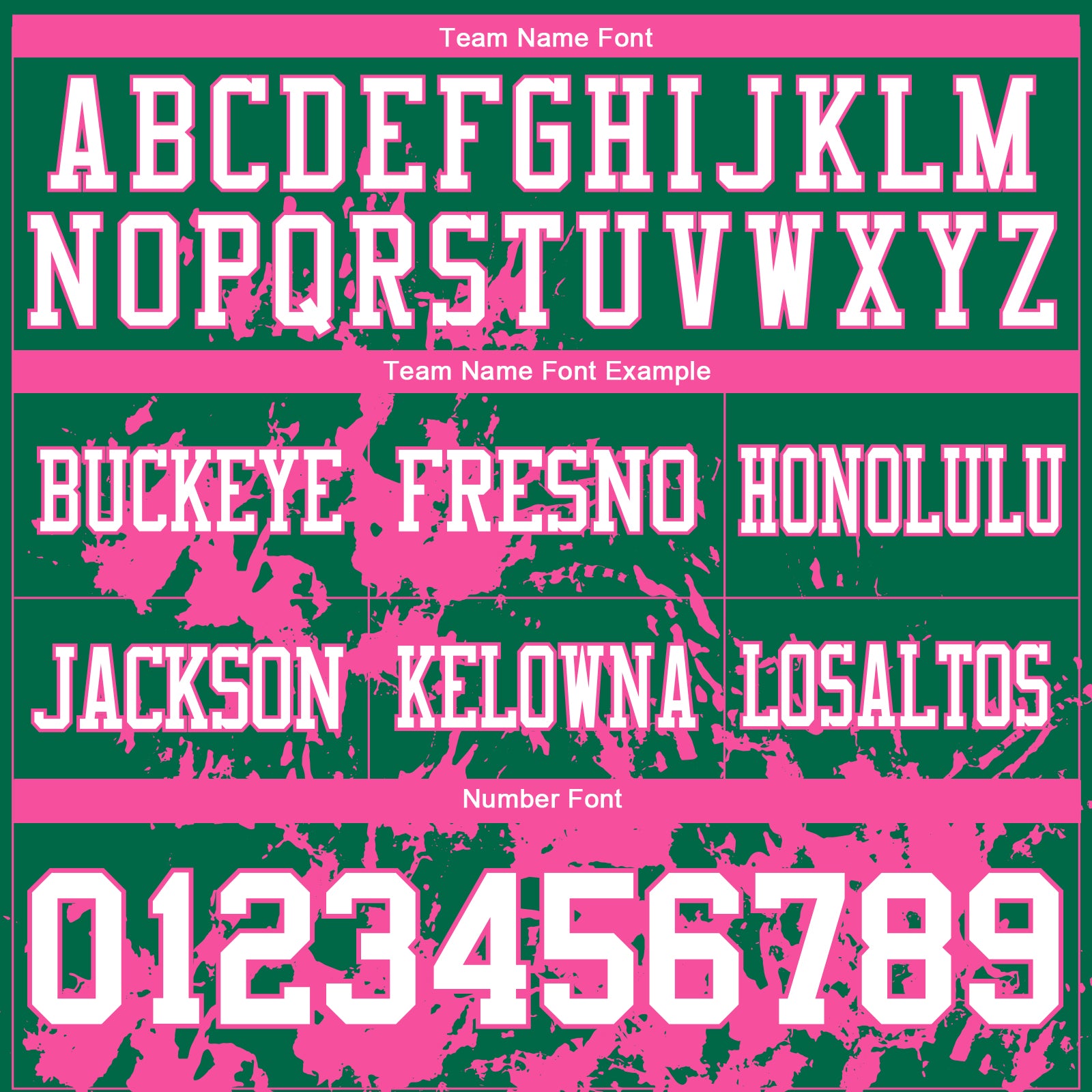 Custom Kelly Green White-Pink 3D Pattern Splash Authentic Football Jersey