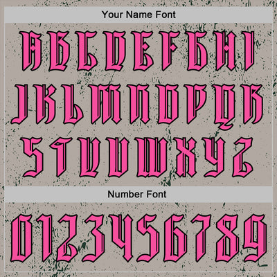 Custom Gray Pink-Black 3D Skull Gothic Destroyer Vintage Grunge Art Sports Pullover Sweatshirt Hoodie