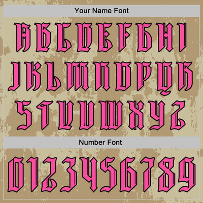 Custom Old Gold Pink-Black 3D Skull Gothic Vintage Grunge Art Sports Pullover Sweatshirt Hoodie