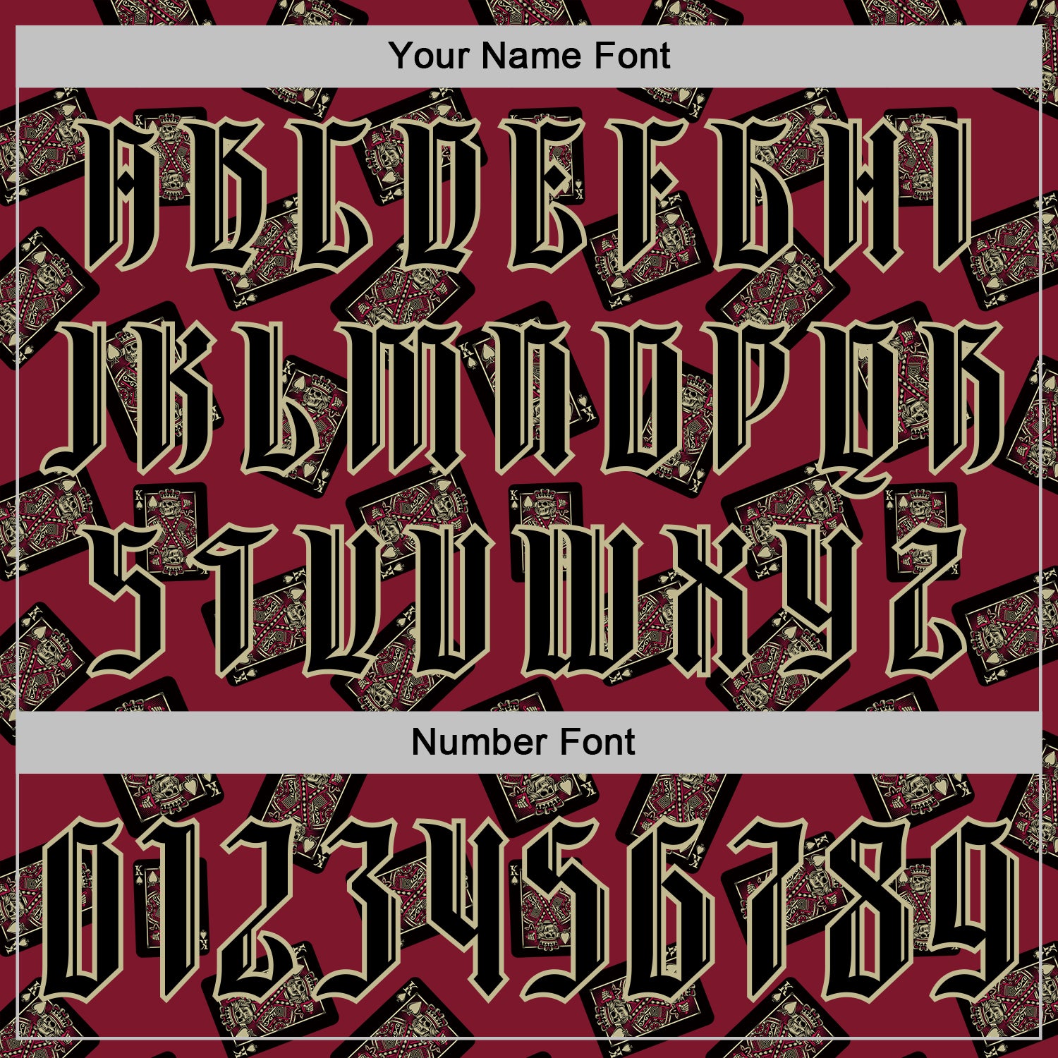 Custom Crimson Gold 3D Skull Poker Playing Card Vintage Sports Pullover Sweatshirt Hoodie