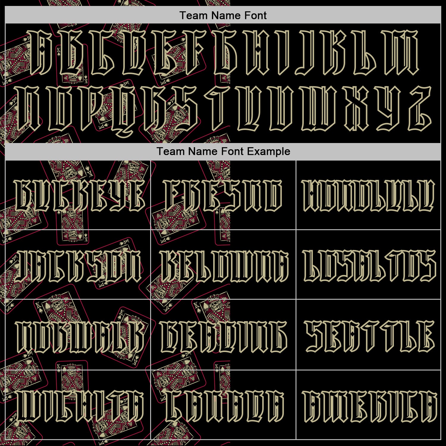 Custom Black Gold 3D Skull Poker Playing Card Split Sports Pullover Sweatshirt Hoodie