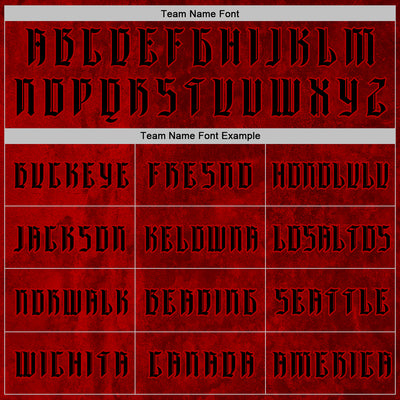 Custom Red Black 3D Skull Gothic Faith Holy Vintage Sports Pullover Sweatshirt Hoodie