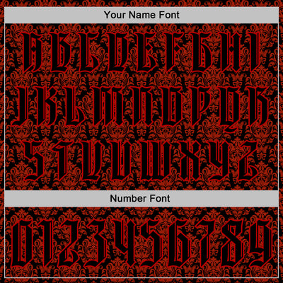 Custom Black Red 3D Skull Gothic Vintage Sports Pullover Sweatshirt Hoodie