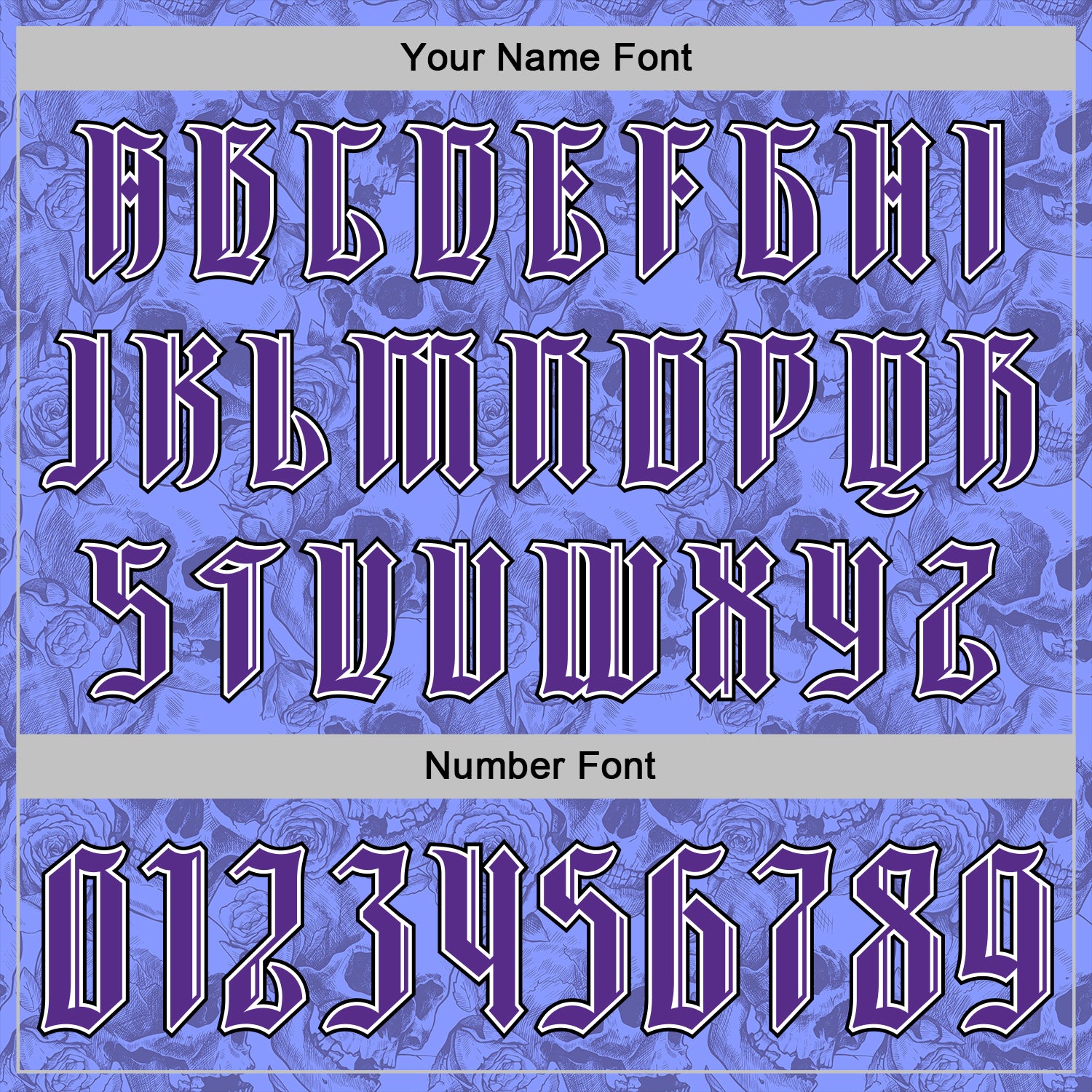 Custom Purple White-Black 3D Skull Roses Gothic Vintage Sports Pullover Sweatshirt Hoodie