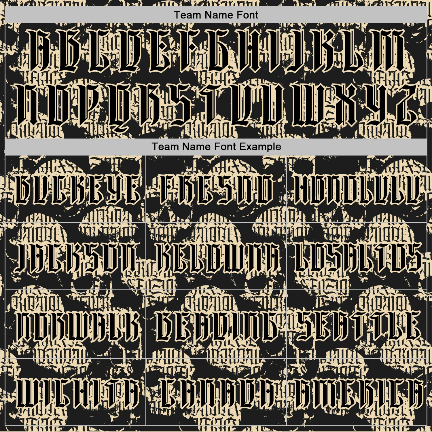 Custom Black Cream 3D Skull Gothic Vintage Grunge Art Sports Pullover Sweatshirt Hoodie