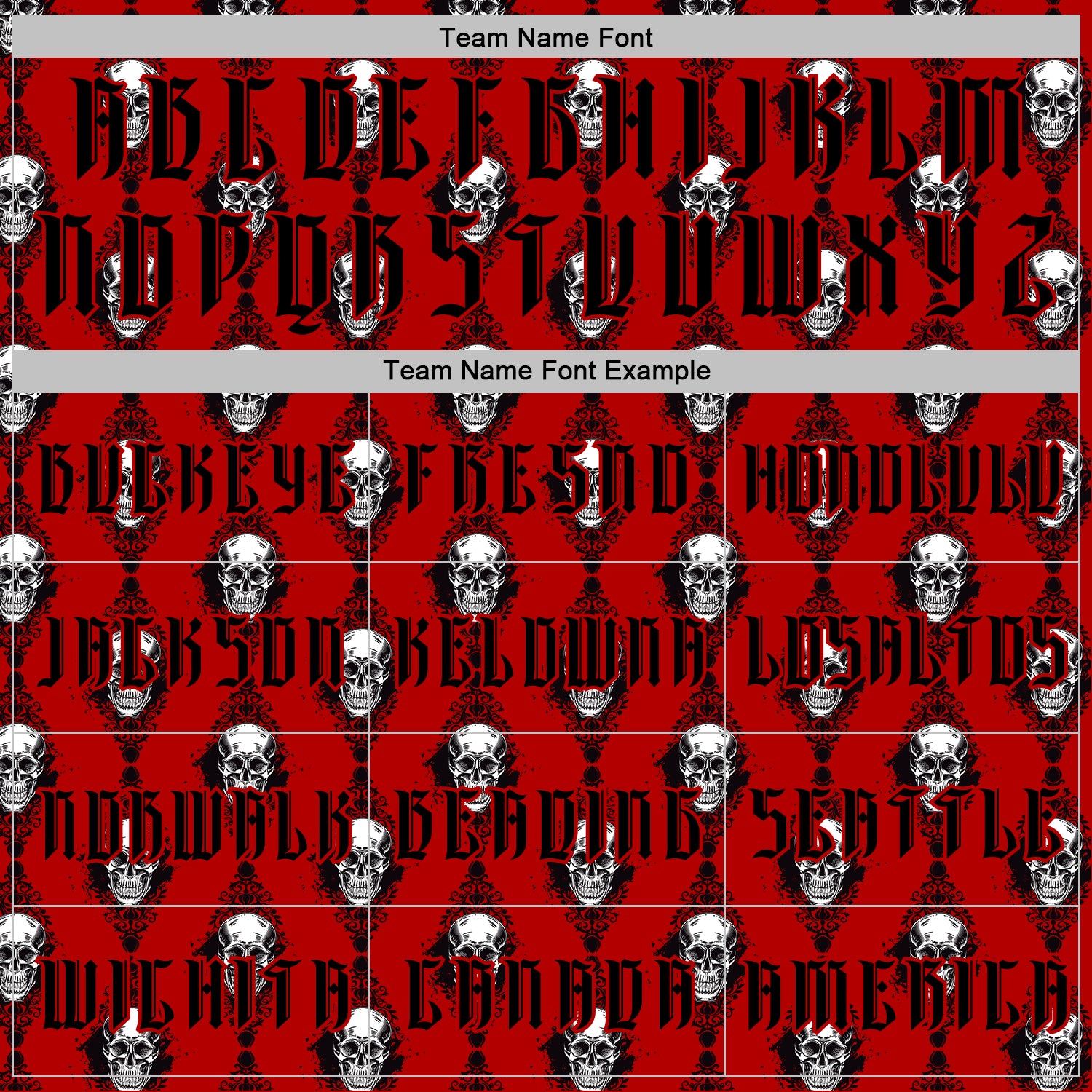 Custom Red Black 3D Skull Gothic Floral Pattern Diamond Grid Sports Pullover Sweatshirt Hoodie