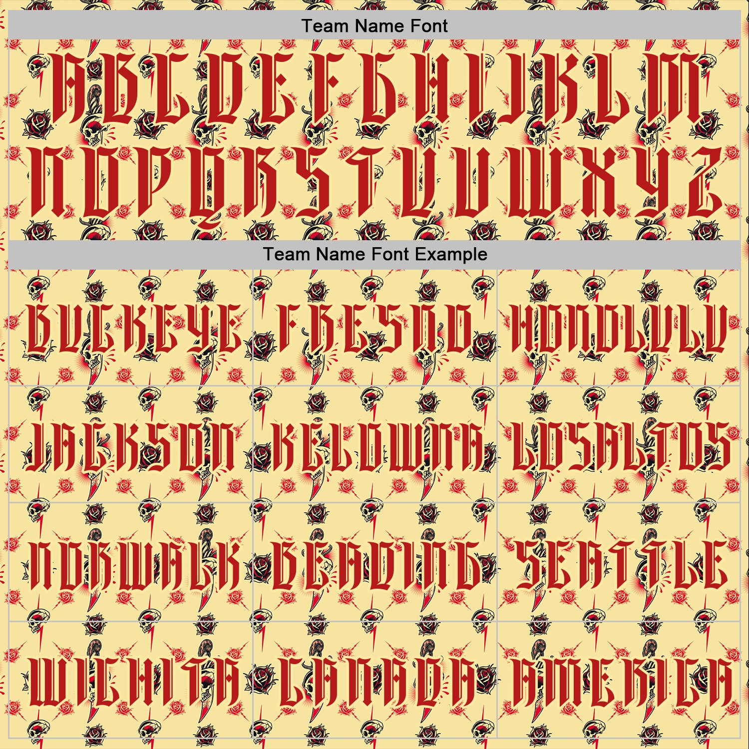 Custom Yellow Red 3D Skull Roses Gothic Sports Pullover Sweatshirt Hoodie