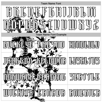 Custom White Black 3D Skull Gothic Floral Sports Pullover Sweatshirt Hoodie