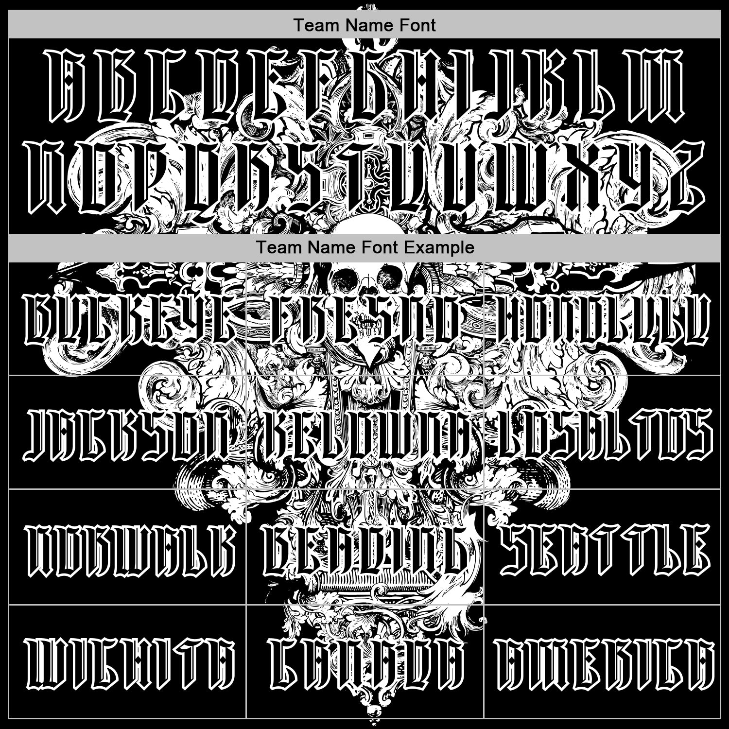 Custom Black White 3D Skull Gothic Floral Vintage Sports Pullover Sweatshirt Hoodie