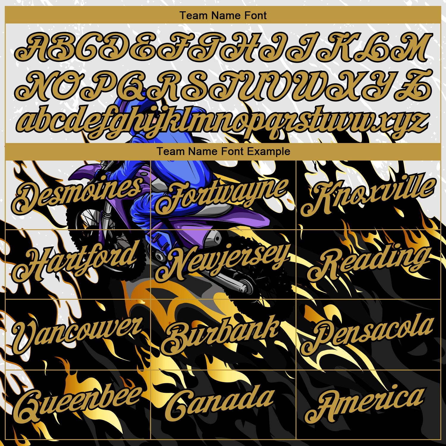 Custom Stitched White Old Gold-Black 3D Pattern Design Flame Motorcycle Motocross Racing Sports Pullover Sweatshirt Hoodie