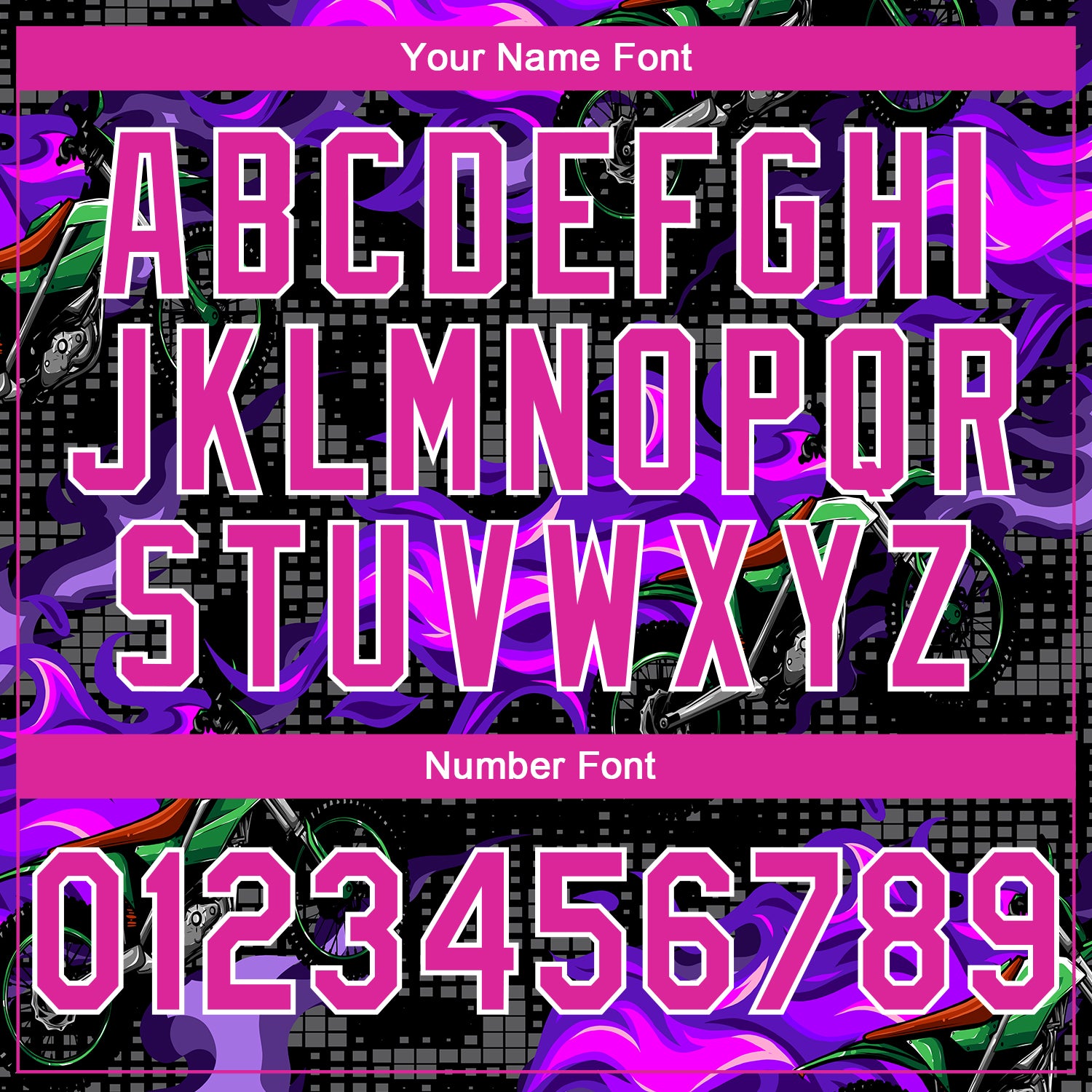 Custom Stitched Black Deep Pink-White 3D Pattern Design Flame Motorcycle Motocross Racing Sports Pullover Sweatshirt Hoodie