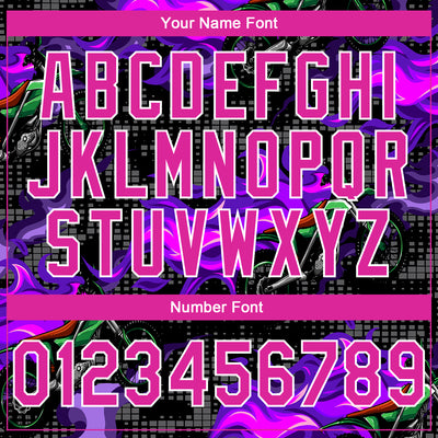 Custom Stitched Black Deep Pink-White 3D Pattern Design Flame Motorcycle Motocross Racing Sports Pullover Sweatshirt Hoodie