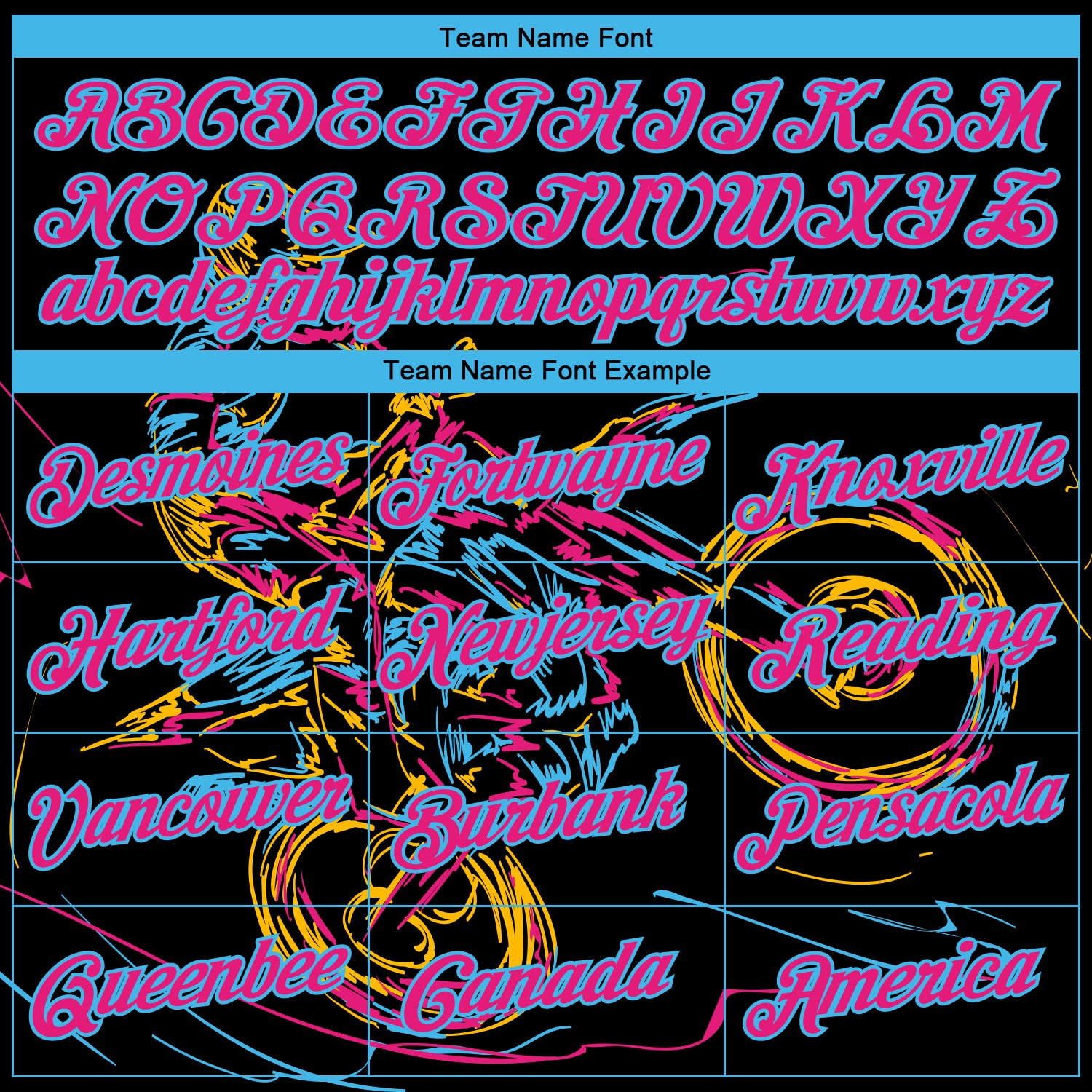 Custom Stitched Black Hot Pink-Sky Blue 3D Pattern Design Motorcycle Motocross Racing Sports Pullover Sweatshirt Hoodie