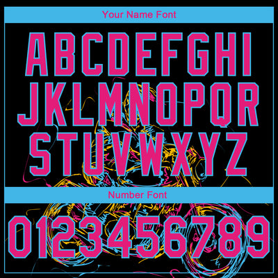 Custom Stitched Black Hot Pink-Sky Blue 3D Pattern Design Motorcycle Motocross Racing Sports Pullover Sweatshirt Hoodie