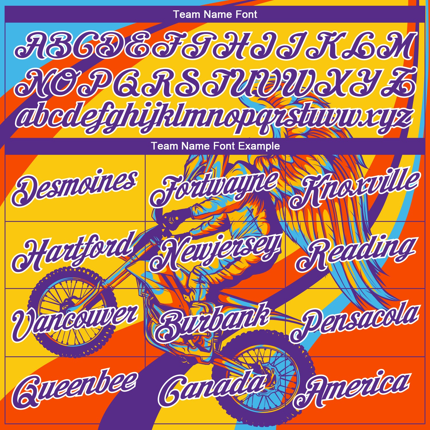 Custom Stitched Yellow Purple Orange-White 3D Pattern Design Motorcycle Motocross Racing Sports Pullover Sweatshirt Hoodie