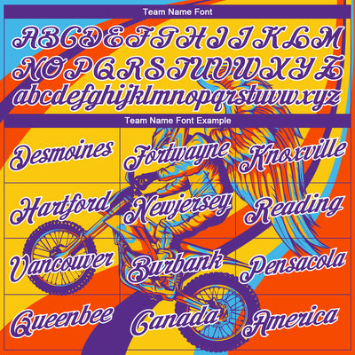 Custom Stitched Yellow Purple Orange-White 3D Pattern Design Motorcycle Motocross Racing Sports Pullover Sweatshirt Hoodie