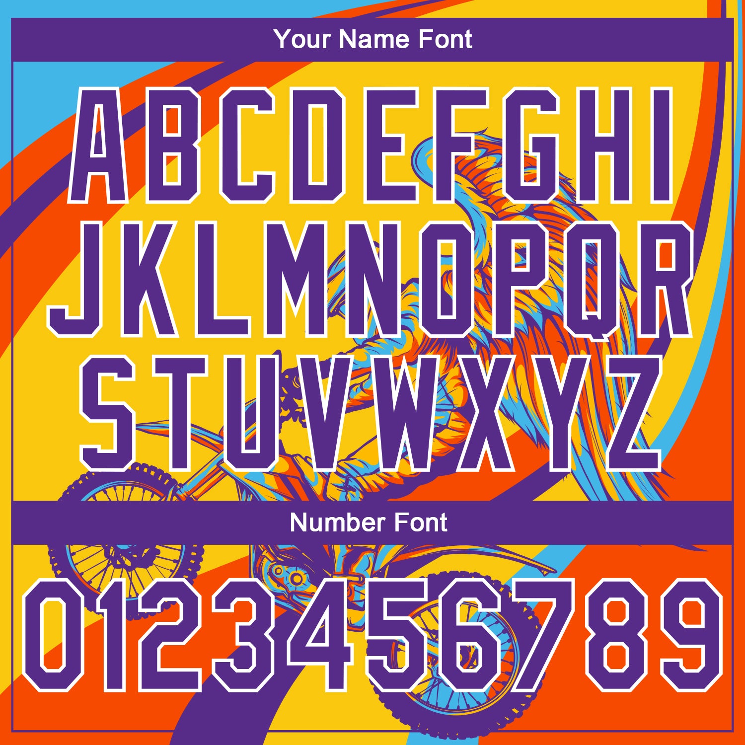 Custom Stitched Yellow Purple Orange-White 3D Pattern Design Motorcycle Motocross Racing Sports Pullover Sweatshirt Hoodie