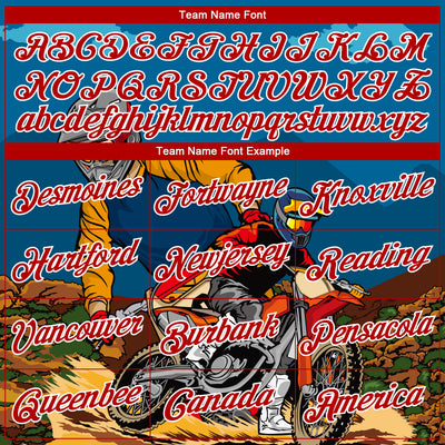 Custom Stitched Blue Red-White 3D Pattern Design Motorcycle Motocross Racing Sports Pullover Sweatshirt Hoodie