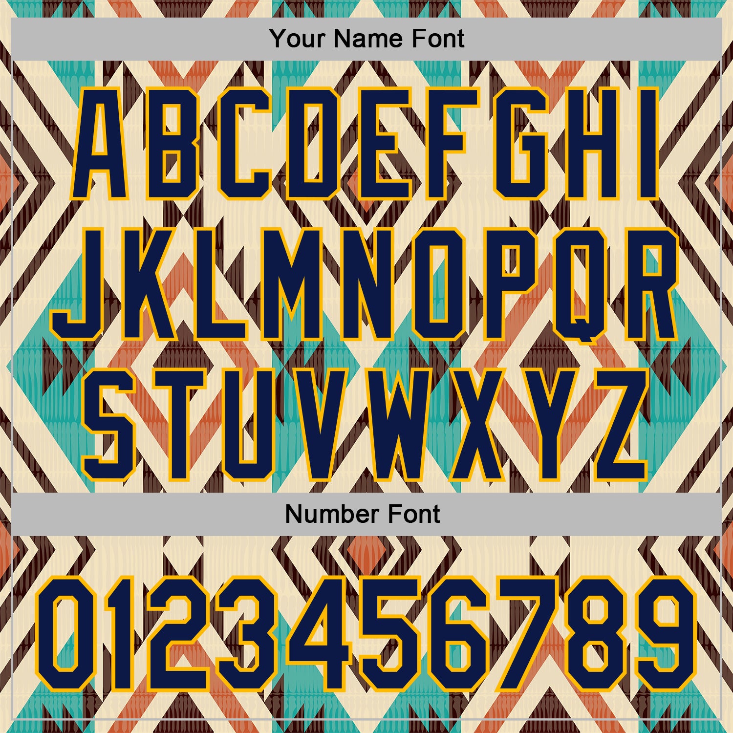 Custom Stitched City Cream Navy-Gold 3D Pattern Design Tribal Ethnic Native American Sports Pullover Sweatshirt Hoodie