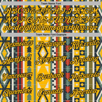 Custom Stitched Gold Black 3D Pattern Design Tribal Ethnic Native American Sports Pullover Sweatshirt Hoodie