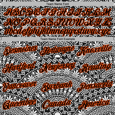 Custom Stitched White Black-Orange 3D Pattern Design Tribal Ethnic Native American Sports Pullover Sweatshirt Hoodie