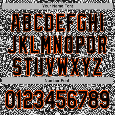 Custom Stitched White Black-Orange 3D Pattern Design Tribal Ethnic Native American Sports Pullover Sweatshirt Hoodie