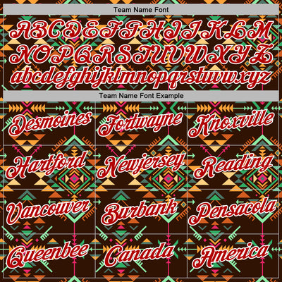 Custom Stitched Brown Red-White 3D Pattern Design Tribal Ethnic Native American Sports Pullover Sweatshirt Hoodie