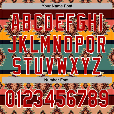 Custom Stitched Brown Red-White 3D Pattern Design Tribal Ethnic Native American Sports Pullover Sweatshirt Hoodie