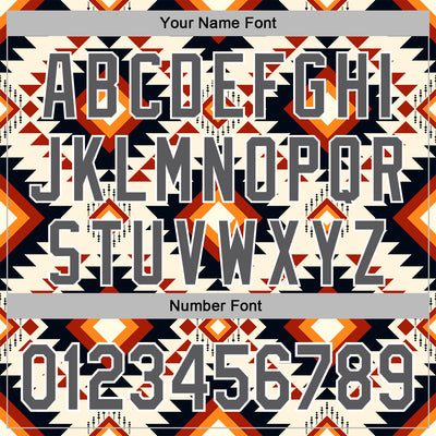 Custom Stitched Cream Steel Gray-White 3D Pattern Design Tribal Ethnic Native American Sports Pullover Sweatshirt Hoodie