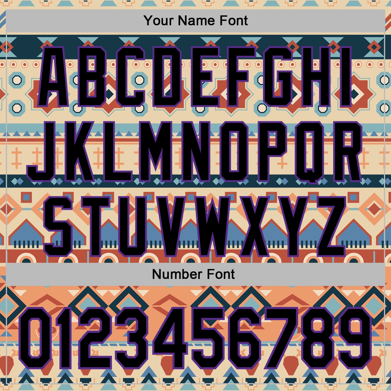 Custom Stitched City Cream Black-Purple 3D Pattern Design Tribal Ethnic Native American Sports Pullover Sweatshirt Hoodie