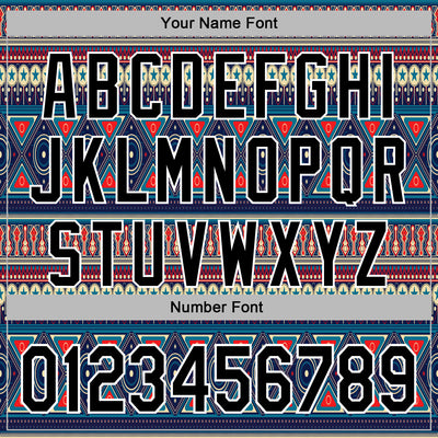 Custom Stitched Navy Black-White 3D Pattern Design Tribal Ethnic Native American Sports Pullover Sweatshirt Hoodie