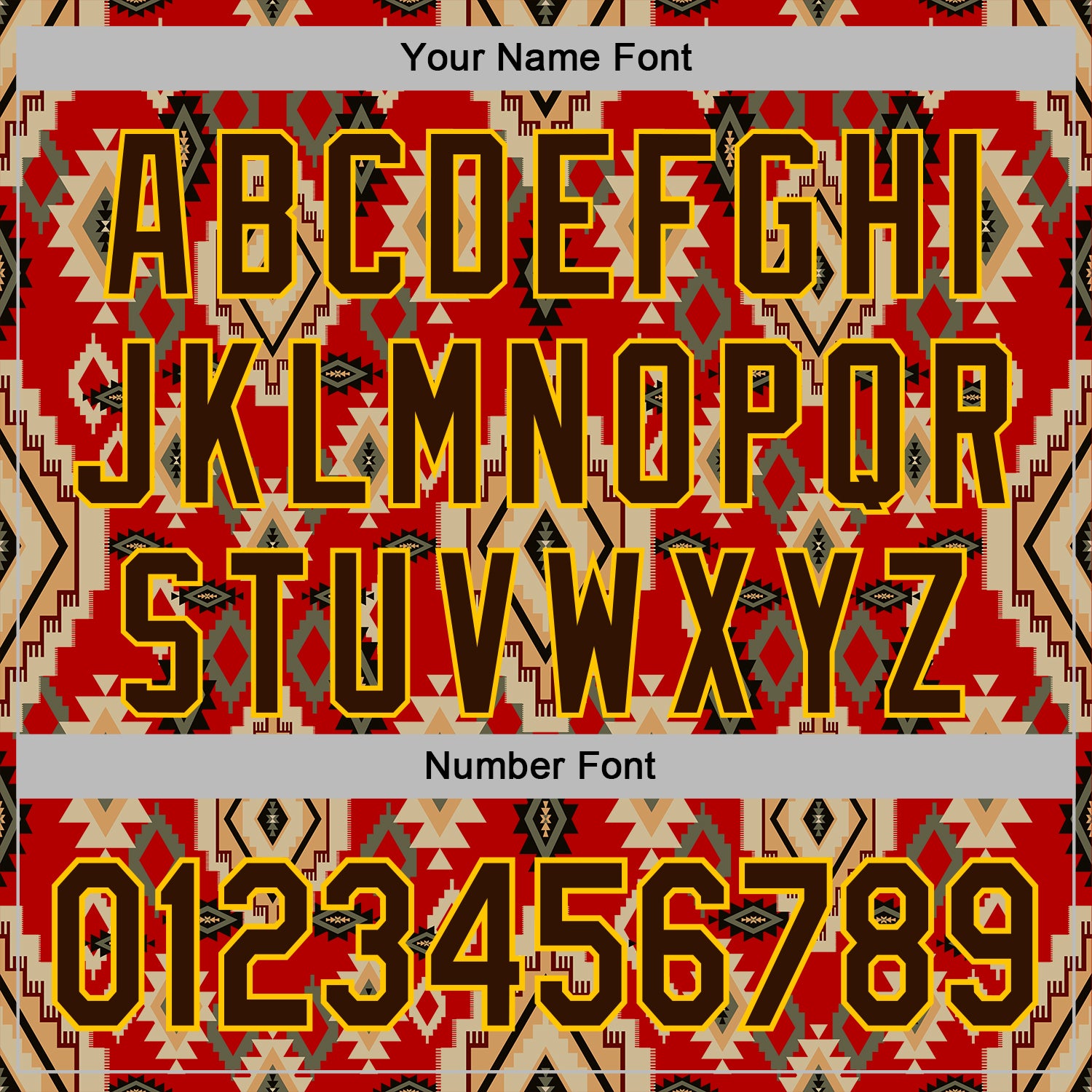 Custom Stitched Red Brown-Yellow 3D Pattern Design Tribal Ethnic Native American Sports Pullover Sweatshirt Hoodie