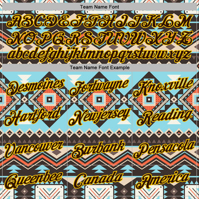Custom Stitched Black Brown-Yellow 3D Pattern Design Tribal Ethnic Native American Sports Pullover Sweatshirt Hoodie