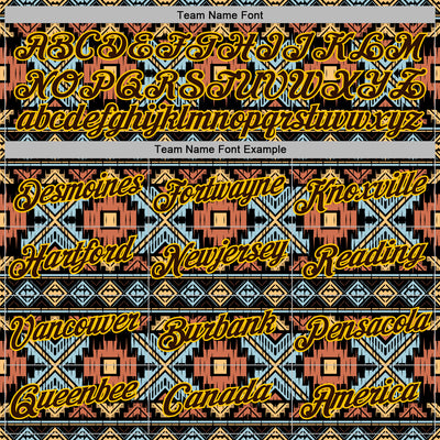 Custom Stitched Black Brown-Yellow 3D Pattern Design Tribal Ethnic Native American Sports Pullover Sweatshirt Hoodie