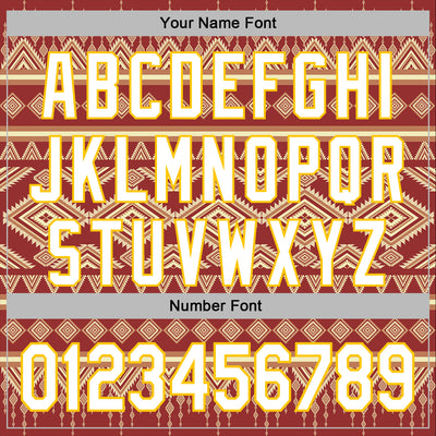 Custom Stitched Red White-Yellow 3D Pattern Design Tribal Ethnic Native American Sports Pullover Sweatshirt Hoodie