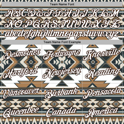 Custom Stitched White Brown 3D Pattern Design Tribal Ethnic Native American Sports Pullover Sweatshirt Hoodie