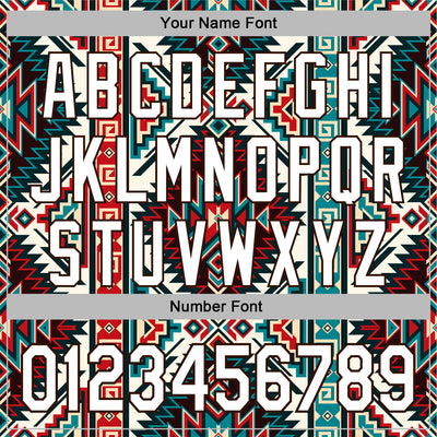 Custom Stitched Cream White-Brown 3D Pattern Design Tribal Ethnic Native American Sports Pullover Sweatshirt Hoodie