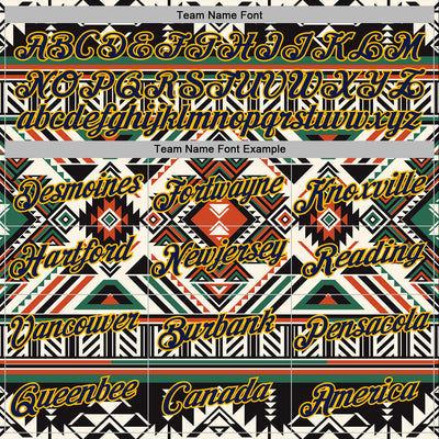 Custom Stitched Black Navy-Gold 3D Pattern Design Tribal Ethnic Native American Sports Pullover Sweatshirt Hoodie