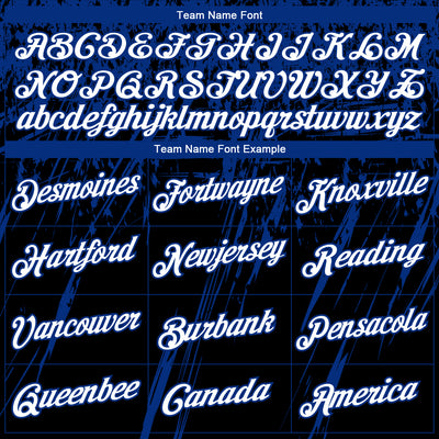 Custom Stitched Black White-Royal 3D Pattern Design Splash Grunge Art Sports Pullover Sweatshirt Hoodie