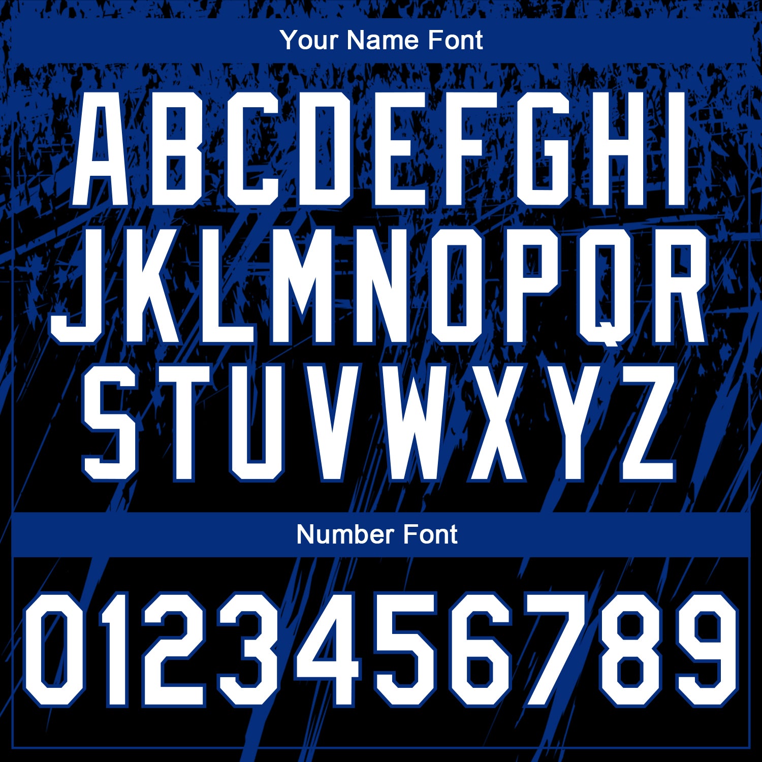 Custom Stitched Black White-Royal 3D Pattern Design Splash Grunge Art Sports Pullover Sweatshirt Hoodie