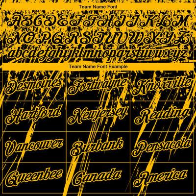 Custom Stitched Black Gold 3D Pattern Design Splash Grunge Art Sports Pullover Sweatshirt Hoodie