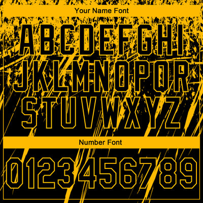 Custom Stitched Black Gold 3D Pattern Design Splash Grunge Art Sports Pullover Sweatshirt Hoodie