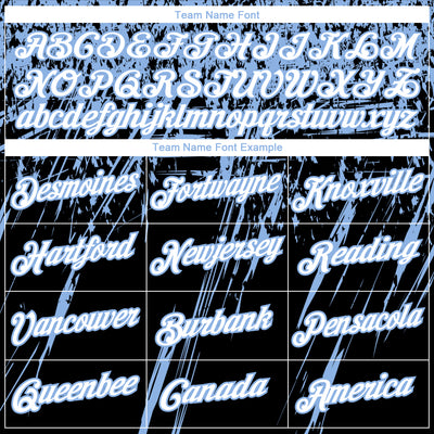 Custom Stitched Black White-Light Blue 3D Pattern Design Splash Grunge Art Sports Pullover Sweatshirt Hoodie