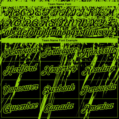 Custom Stitched Black Neon Green 3D Pattern Design Splash Grunge Art Sports Pullover Sweatshirt Hoodie