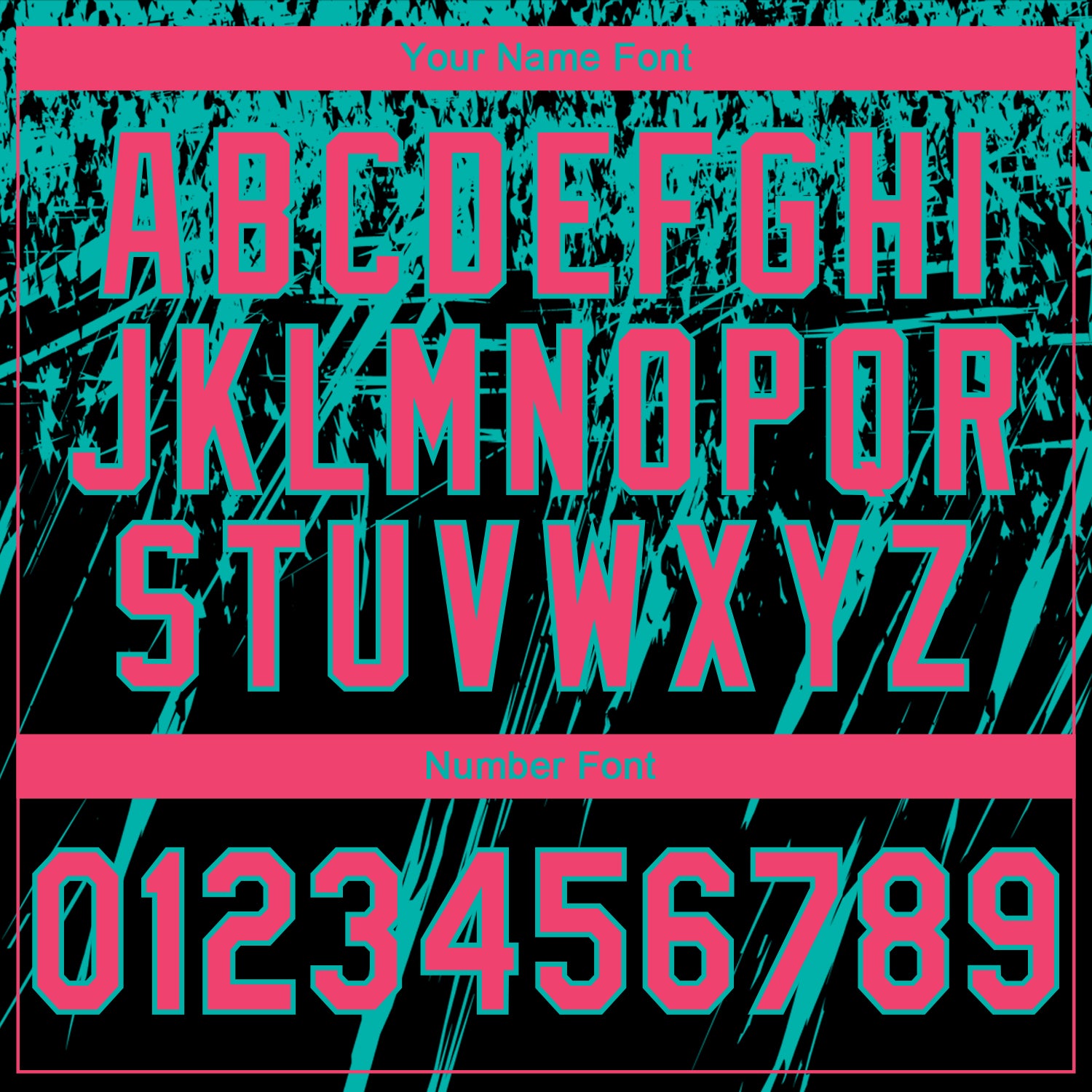 Custom Stitched Black Neon Pink-Aqua 3D Pattern Design Splash Grunge Art Sports Pullover Sweatshirt Hoodie