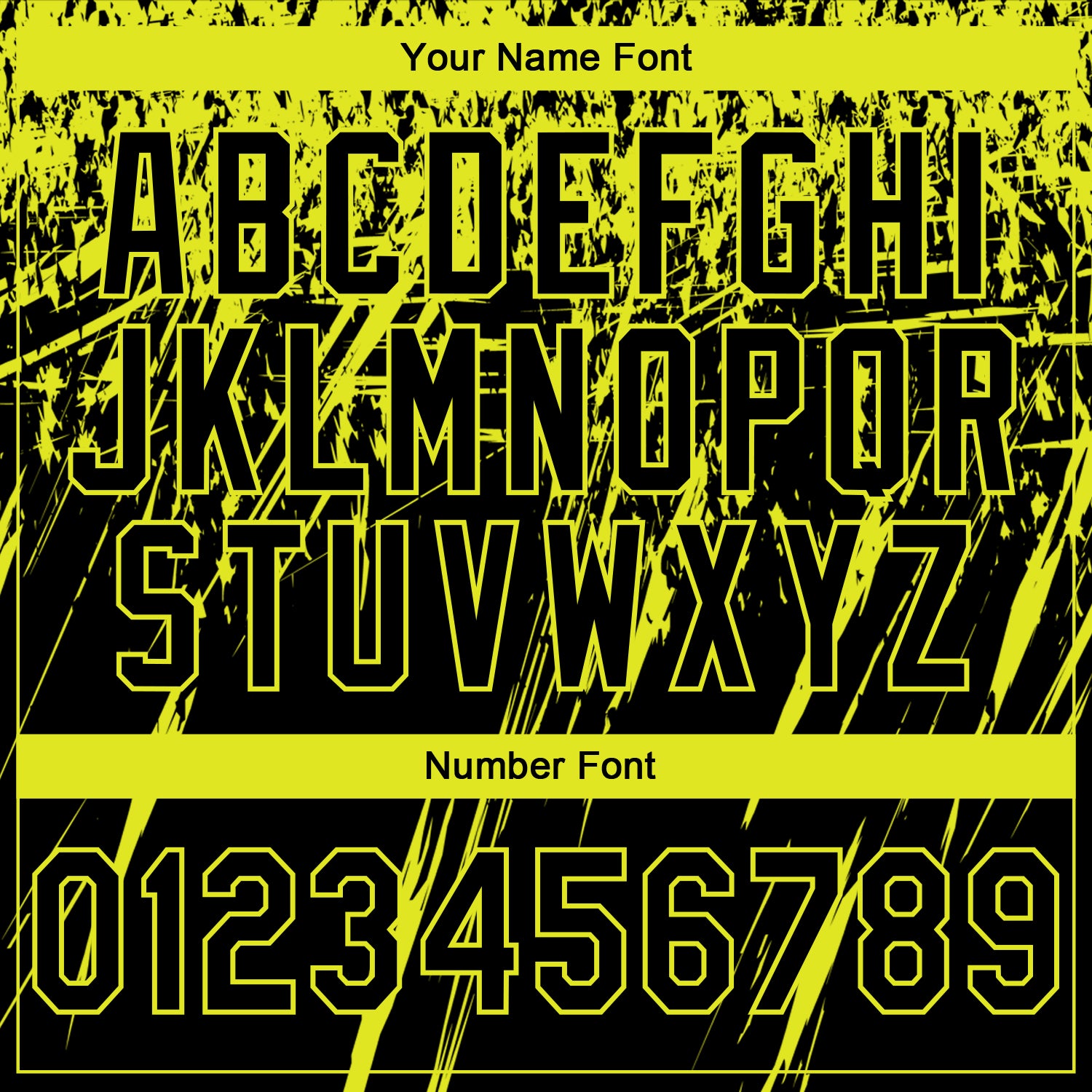 Custom Stitched Black Neon Yellow 3D Pattern Design Splash Grunge Art Sports Pullover Sweatshirt Hoodie