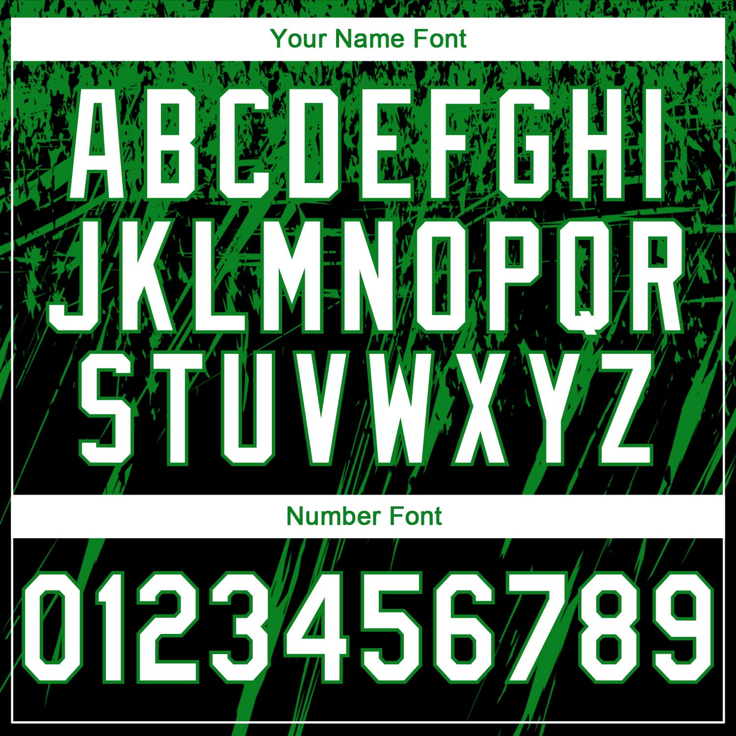 Custom Stitched Black White-Grass Green 3D Pattern Design Splash Grunge Art Sports Pullover Sweatshirt Hoodie