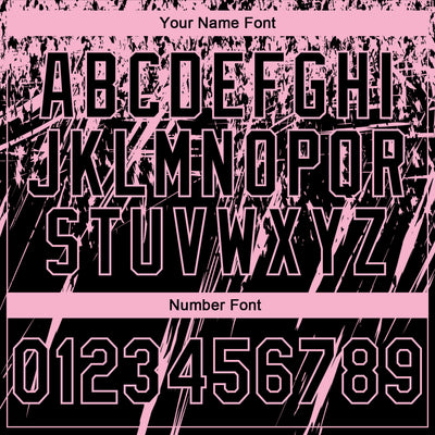 Custom Stitched Black Light Pink 3D Pattern Design Splash Grunge Art Sports Pullover Sweatshirt Hoodie